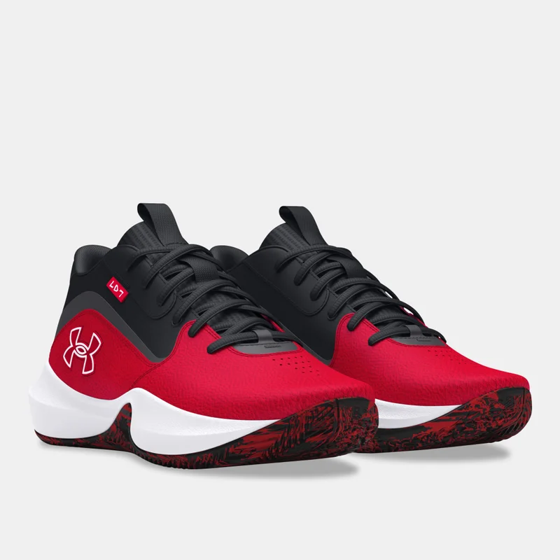 Under Armour Red Lockdown 7 Basketball Shoes  | Best Price UAE
